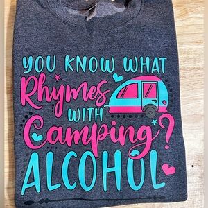 NWOT camping sweatshirt